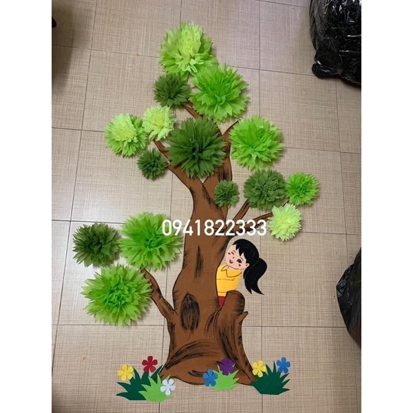 Cây 3d- đồ dùng mầm non-trang trí mầm non