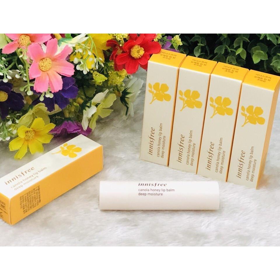 Son siêu dưỡng môi Canola Honey Lip Balm Deep Moisture Innisfree