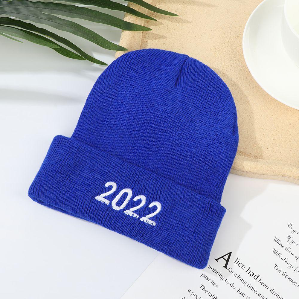 Mũ Beanie Dệt Kim Màu Trơn Dễ Thương Cho Nam Nữ