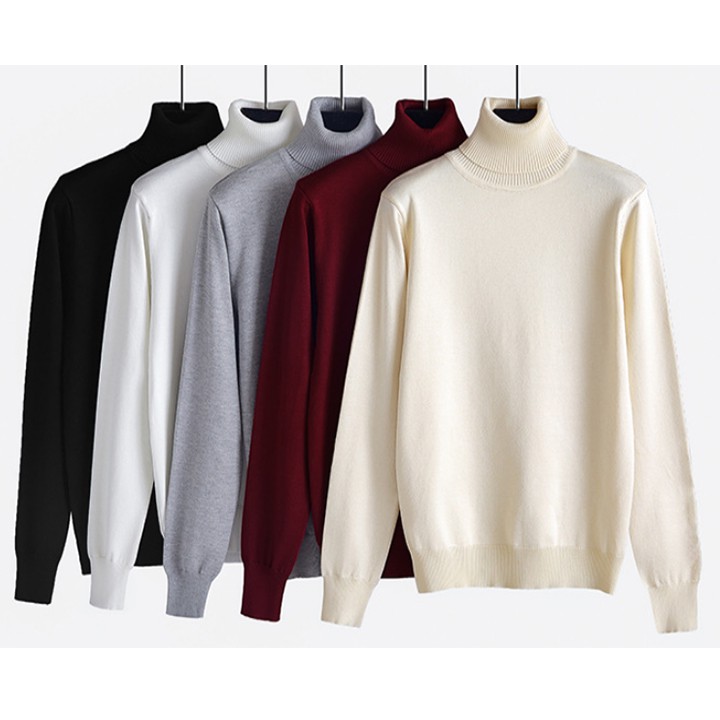 Siêu Phẩm Thời Trang -  áo len nam thời trang kiểu dáng cổ lọ dài tay from ôm dáng body | BigBuy360 - bigbuy360.vn