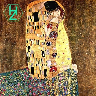 Full Square Diamond 5D Diy Diamond Gustav Klimt The Kiss Painting