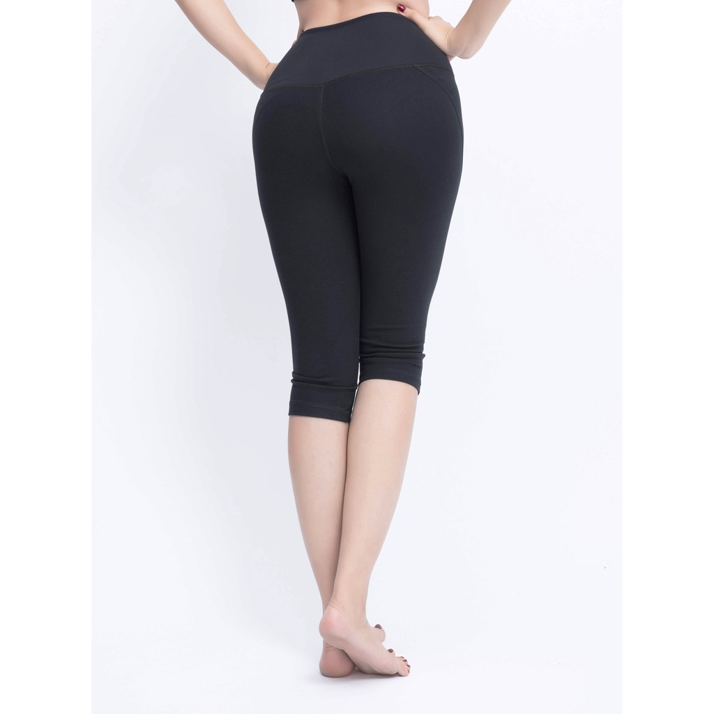 Quần Legging Gân Lửng, Cạp Cao, Nâng Mông tập Gym, Yoga. sexy