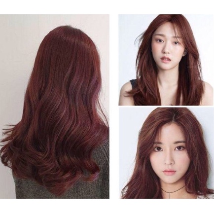 Thuốc Nhuộm Tóc Màu NÂU CAM ĐẤT Không Tẩy Tặng Oxy Trợ Nhuộm Găng Tay, Mũ Ủ