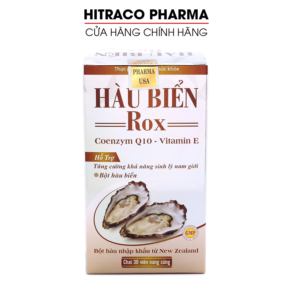 Tinh Chất Hàu Biển ROX tăng cường sinh lý nam giới, bổ thận, tráng dương - Hộp 30 viên [Hàu Biển ROX -Trắng]
