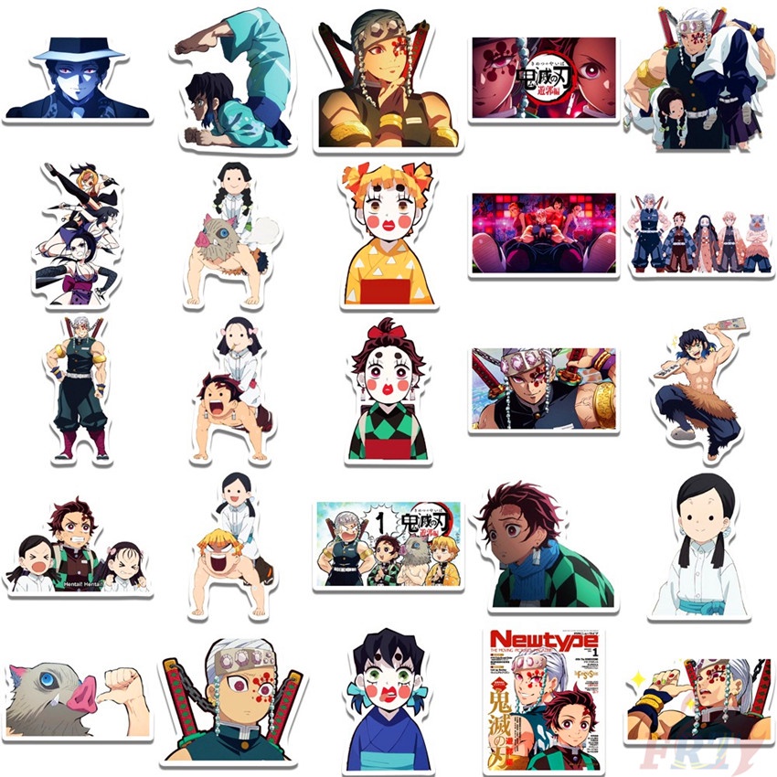 ❉ Hình Dán Kimetsu no Yaiba: Yuukaku-hen Series 01 ❉ Bộ 50 Miếng Dán Chống Thấm Nước Thời Trang