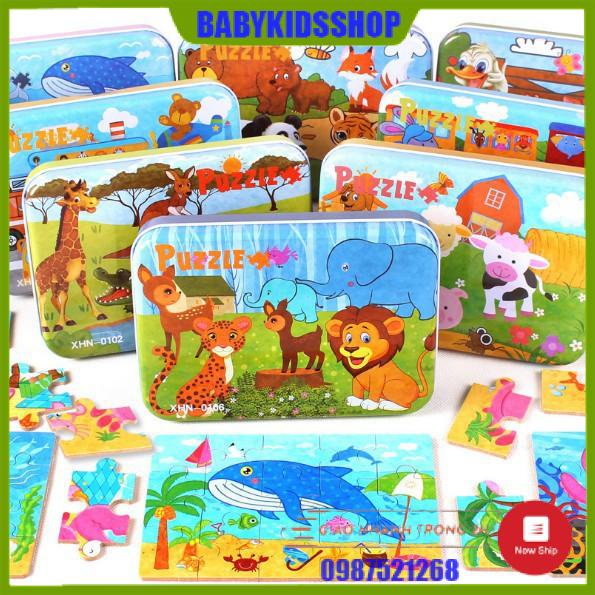 Đồ chơi Tranh ghép gỗ Puzzle 60-100-200 chi tiết, 4 cấp độ - Đồ chơi phát triển trí tuệ, dành cho bé từ 3 tuổi