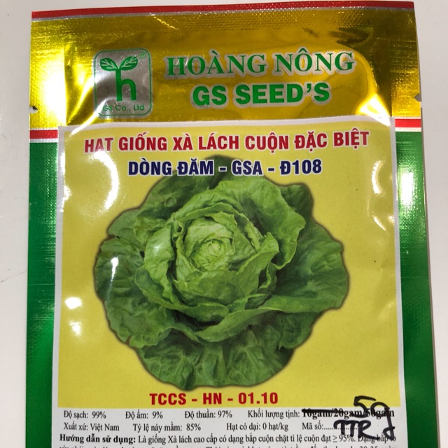 HẠT GIỐNG XÀ LÁCH CUỘN ĐẶC BIỆT