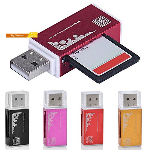 Đầu Đọc Thẻ Nhớ Micro Sd Sdhc Tf M2 Mmc Ms Ms Pro Cổng Usb 2.0