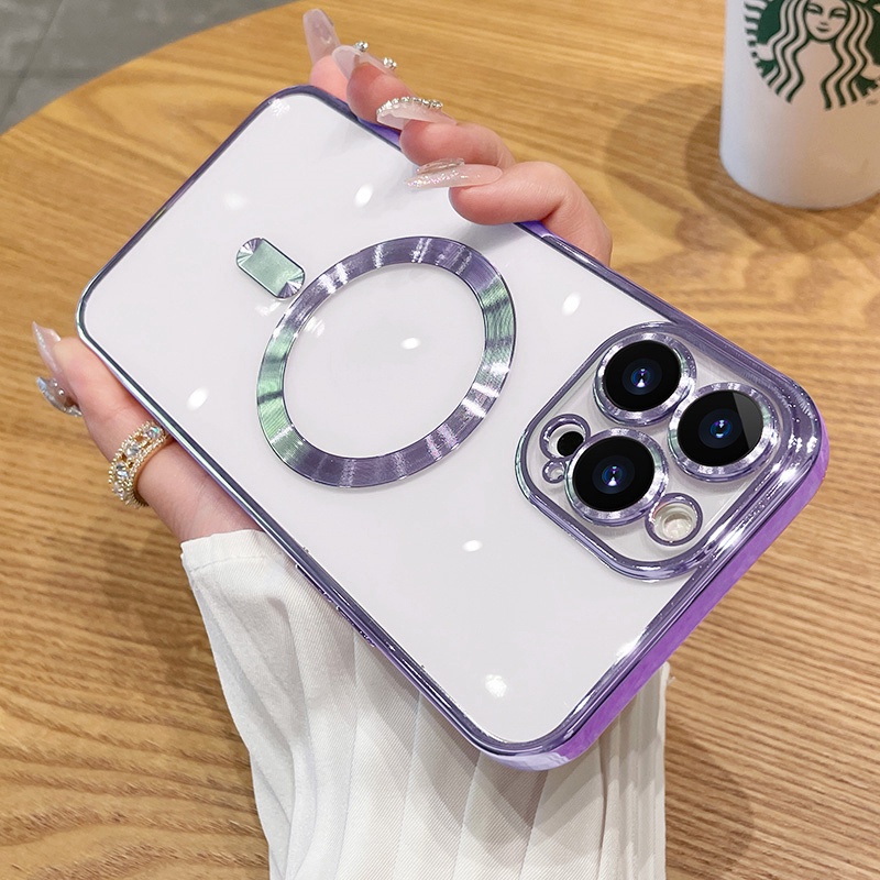 Ốp Điện Thoại iPhone 14 13 12 11 Pro max 14 plus Silicon case ốp lưng điện thoại i phone 14 promax Dẻo Tráng Gương Trong Suốt Kèm Giá Đỡ Nhẫn Từ Tính Sang Trọng Cho iP 14 13 12 11 Pro Max