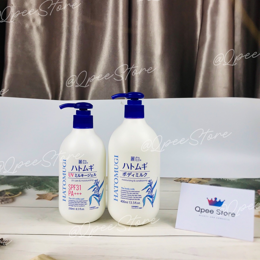 ✅ Sữa dưỡng thể chống nắng Hatomugi UV Milky Gel SPF31 PA +++ - QPEE STORE