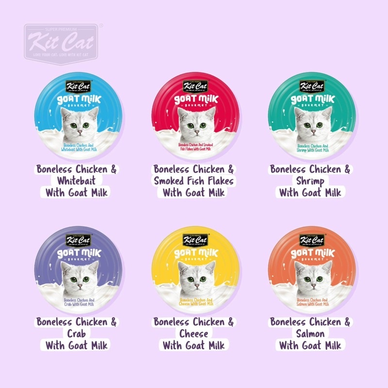 pate sữa dê KitCat dành cho mèo mọi lứa tuổi (vị chuẩn và ngon)