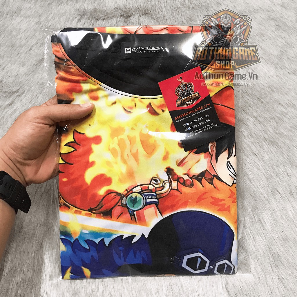 Áo One Piece Luffy Ace Sabo 3AE v1 mới nhất (3D Đen) , áo đảo hải tặc Anime Manga (Shop AoThunGameVn) | BigBuy360 - bigbuy360.vn