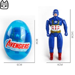 Transform Capsule Toy Movable Easter Egg Surprise Gacha Marvel's The Avengers Anime Doll Eggshell Collection Gift