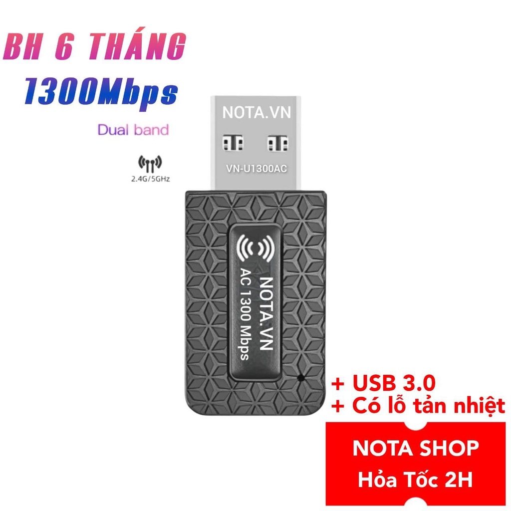 [HỎA TỐC - BH 6 Tháng] USB Thu WiFi Comfast CF-811AC có 5Ghz cho macOS Hackintosh Windows , 600mbps 5G CF 811AC