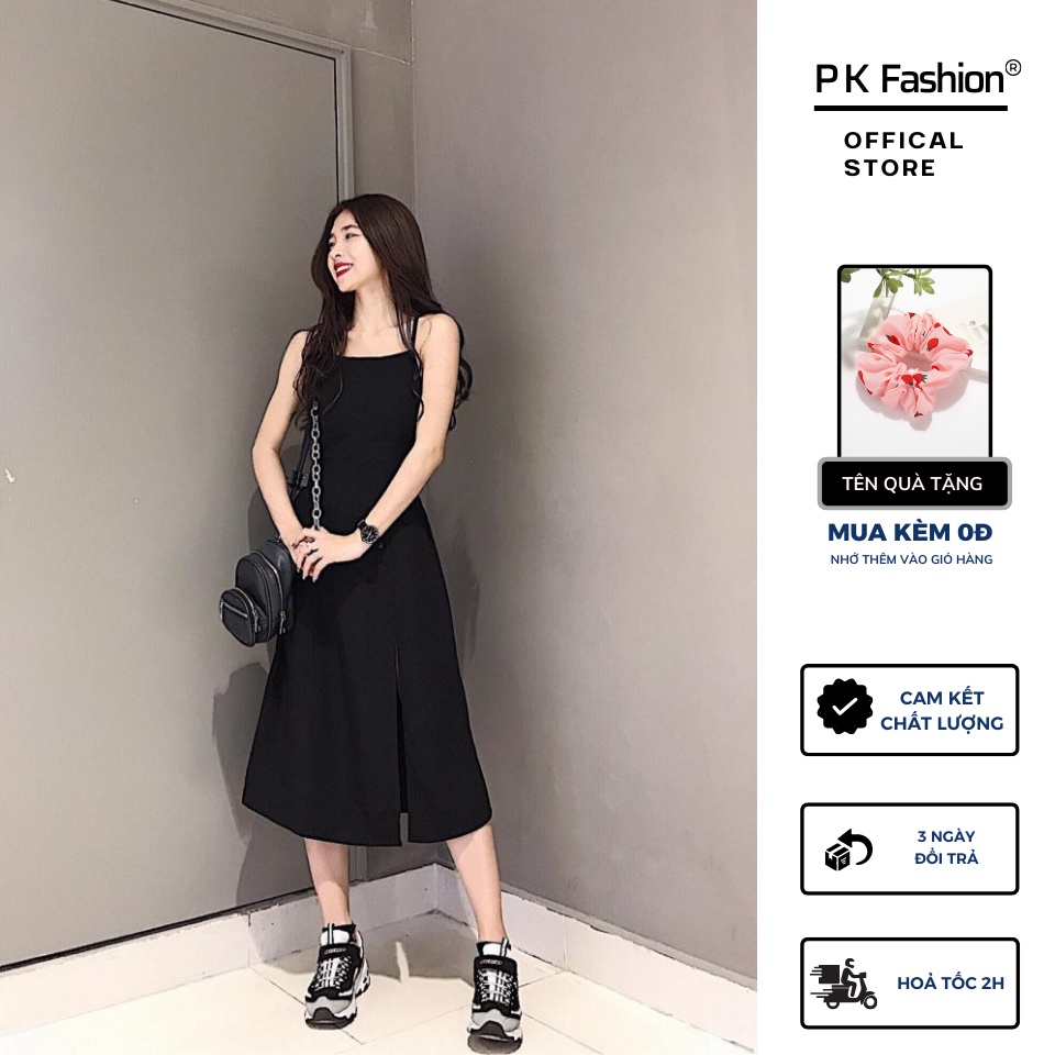 Đầm Xoè Hai Dây Đan Lưng JUNS DRESS