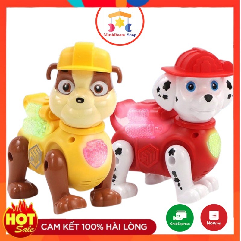 [Có Đèn Nhạc] Đồ Chơi Chó Cứu Hộ PAW PATROL Dắt Dây Chạy Pin Hát Nhạc Vui Nhộn Cho Bé