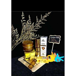 Combo face collagen x3 3 món kem face + serum căng bóng + chống nắng nọc ong