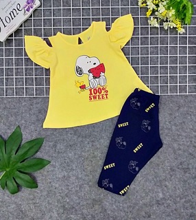 Bộ thun cotton, chất đẹp, size 1-8 giá 120k giảm còn 79k
