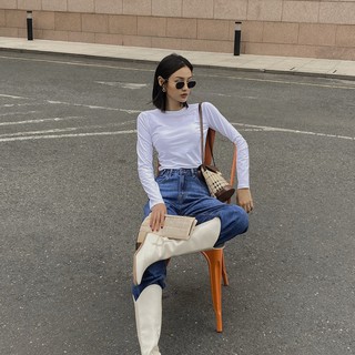 [Mã LT50 giảm 50k đơn 250k] TATICHU - Áo thun ôm tay dài - Basic Tshirt