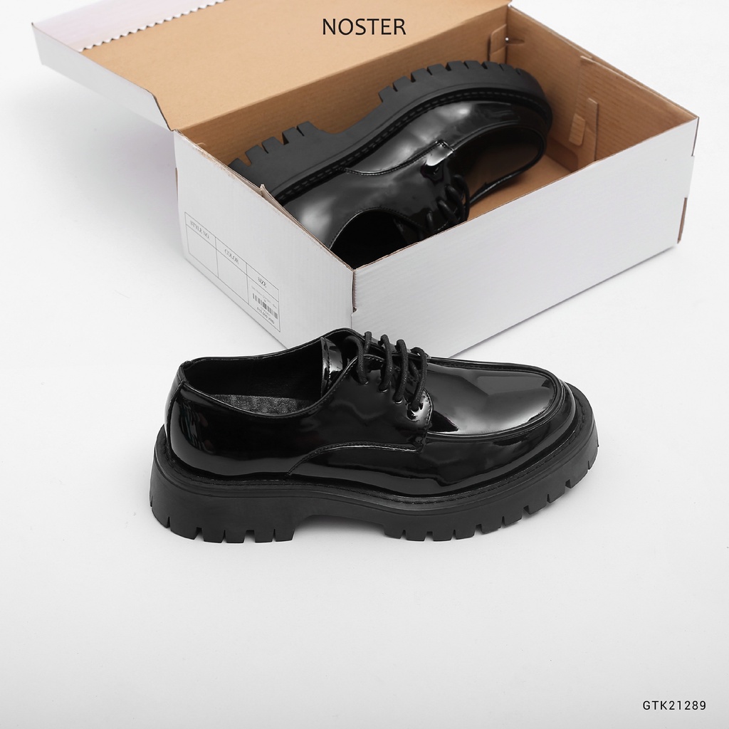 Giày da nam hàn quốc, đế tăng chiều cao, chất da bóng lì bền đẹp - Thương hiệu NOSTER GTK21289