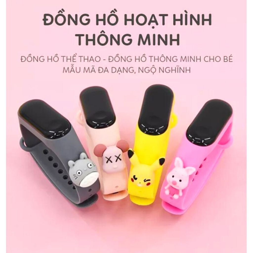Đồng Hồ Led Hoạt Hình Thông Minh Chống Nước Thể Thao Cho Bé Trai Và Bé Gái, Alokids TB