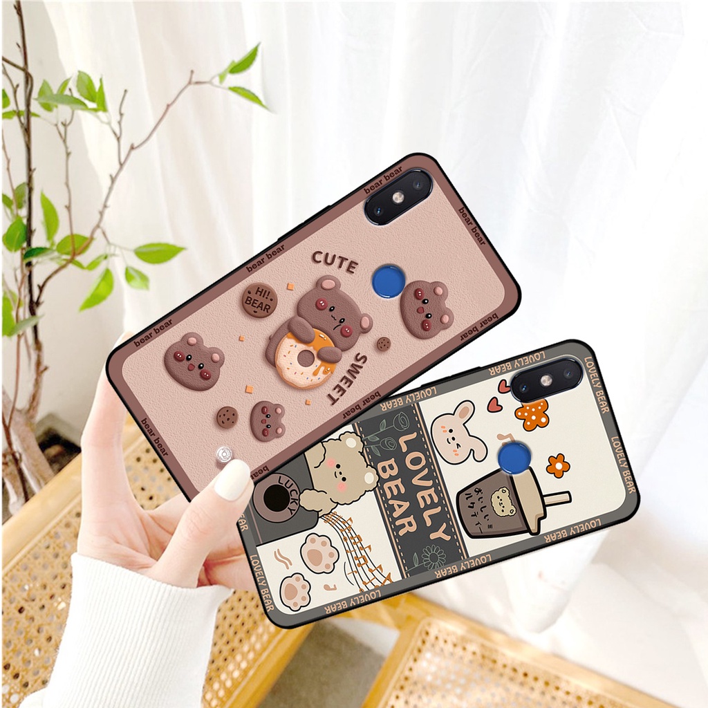Ốp lưng Xiaomi Mi 8 - Mi 8 SE - Mi 8 Lite in hình gấu bear dễ thương, bền đẹp