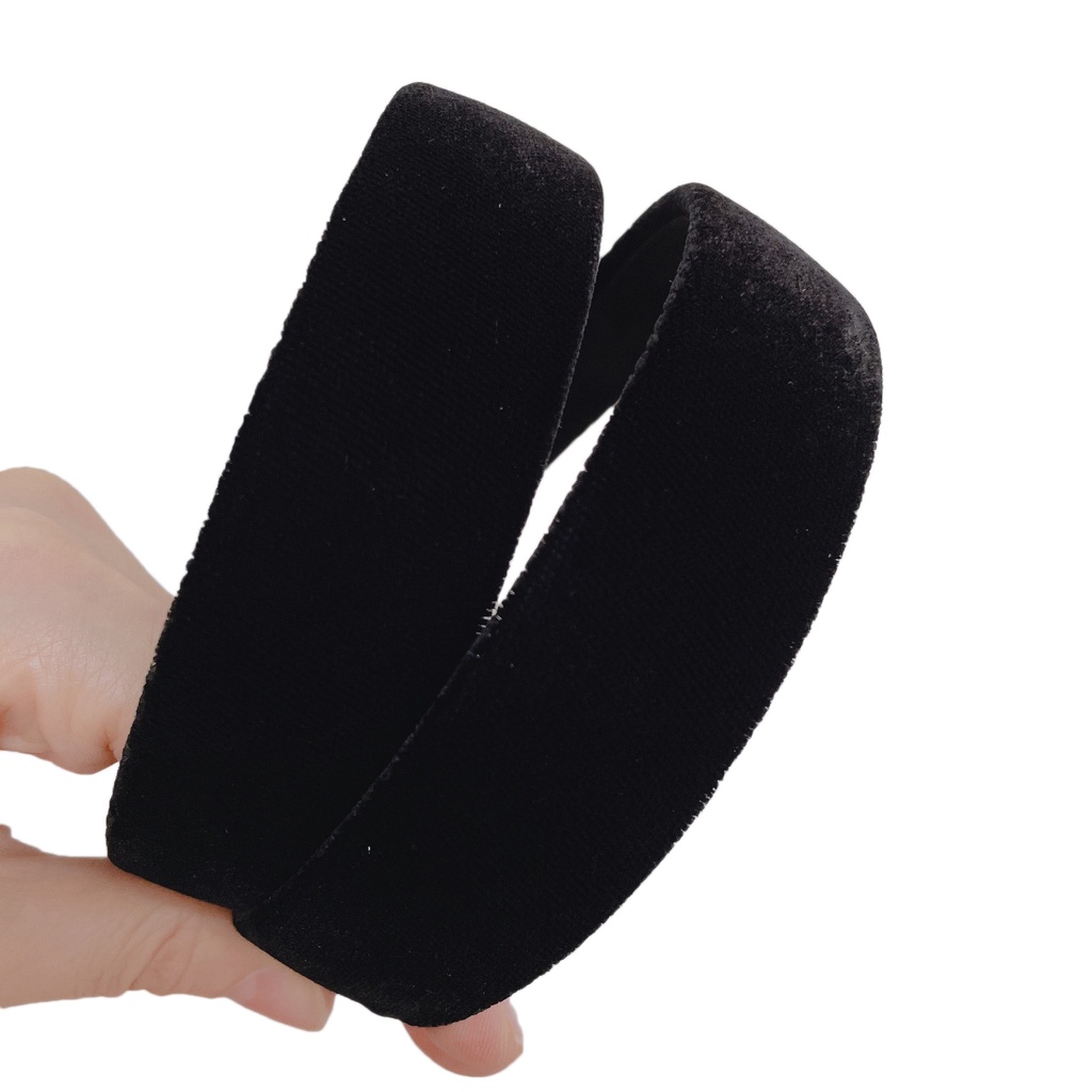 Bờm cài tóc nhung bản 3cm dễ thương