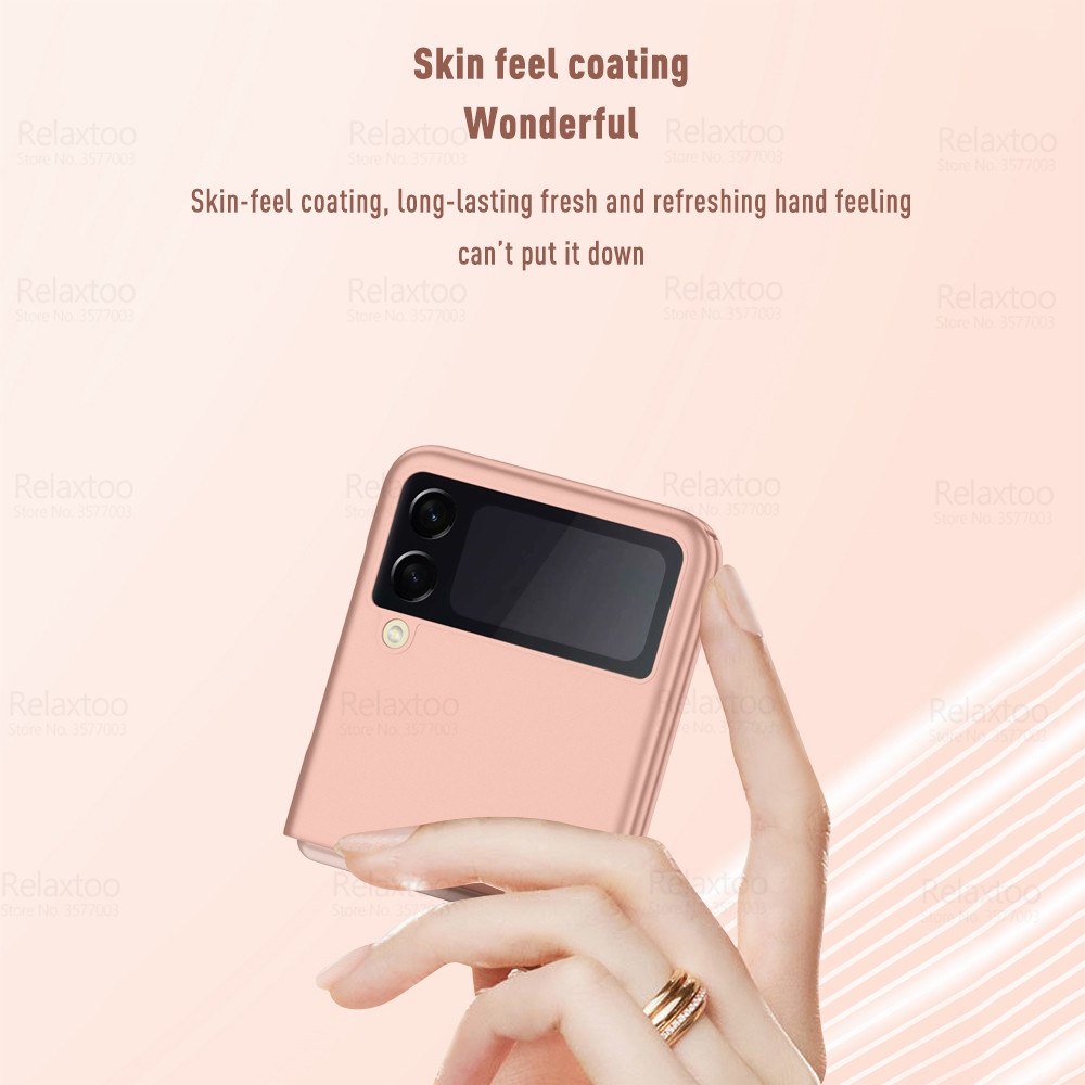 Ốp điện thoại PC cứng siêu bền chống sốc thời trang cho Samsung Galaxy Z Flip 3 5g Ss Z Flip3 Zflip3