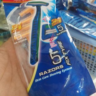Bọc 5 cạo râu cán vàng RAZORS !!!