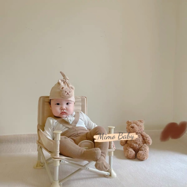 Mũ cotton gấu bông dễ thương cho bé sơ sinh MD63 Mimo Baby