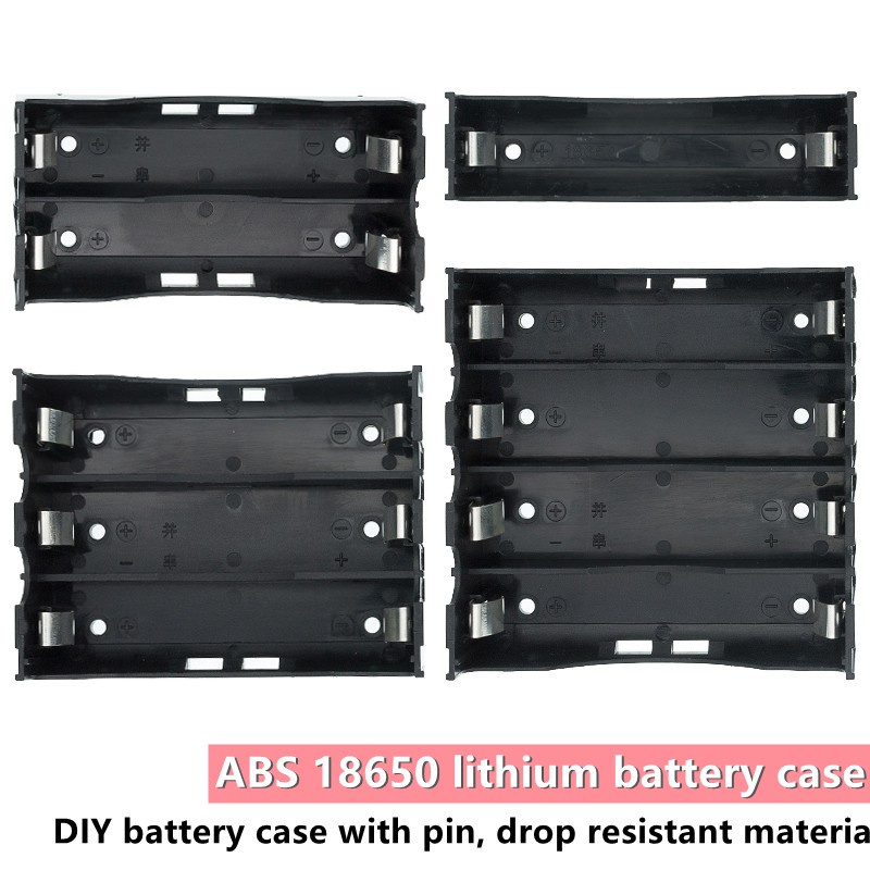 Hộp Đựng Pin 18650 1X 2X 3X 4X 18650 1 2 3 4 Ngăn Kèm Hộp Đựng Pin Cứng