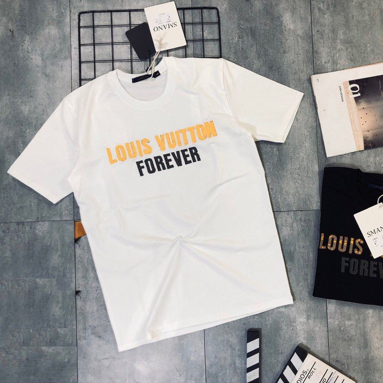 Áo Thun Hè, Áo Phông Cộc Tay Phun Chữ Dễ Phối Đồ Chất Thun Cotton 4C - AC88 - Xuongmaytrungkien | BigBuy360 - bigbuy360.vn