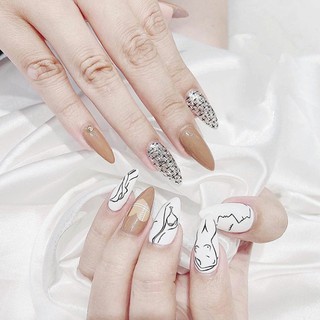Cọ nét cán đá cao cấp 3 sizes - Cọ vẽ nail chuyên dụng