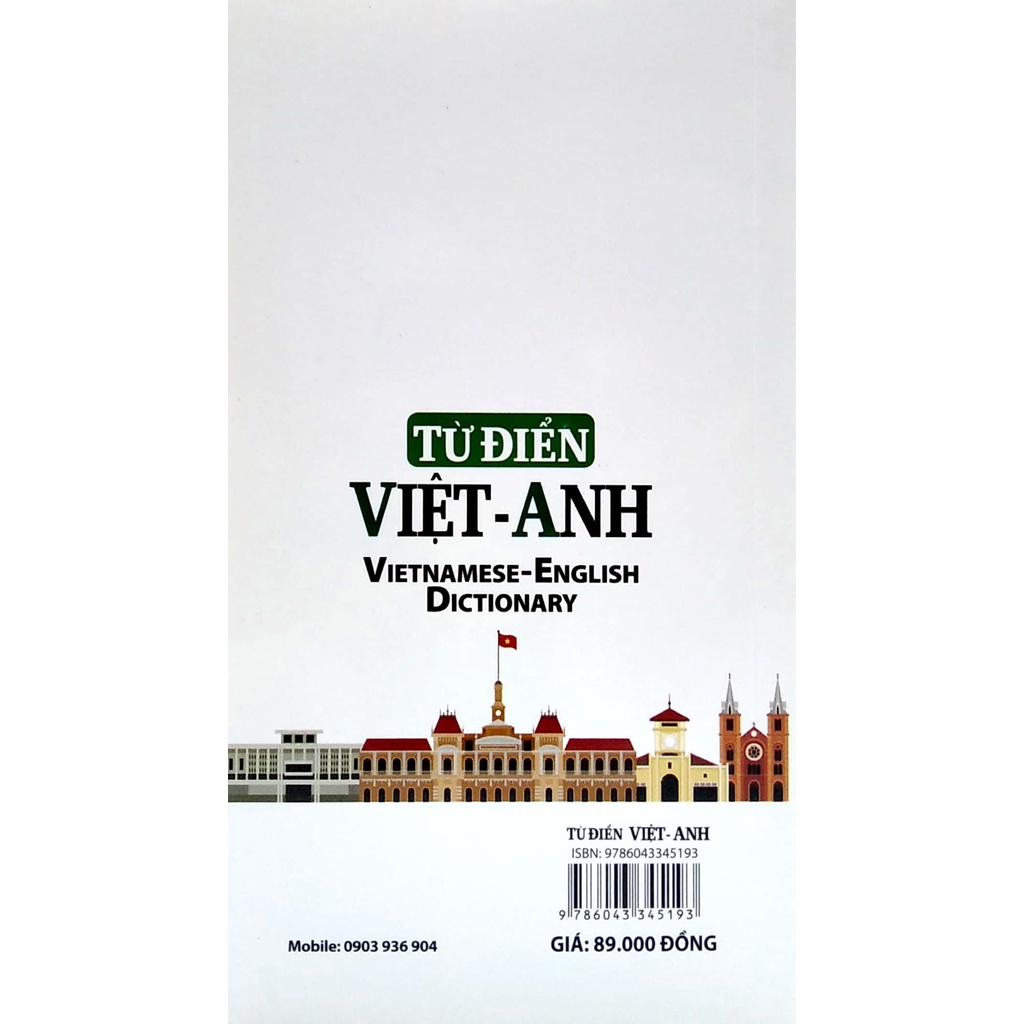 Sách Từ Điển Việt - Anh Khoàng 289.000 Từ