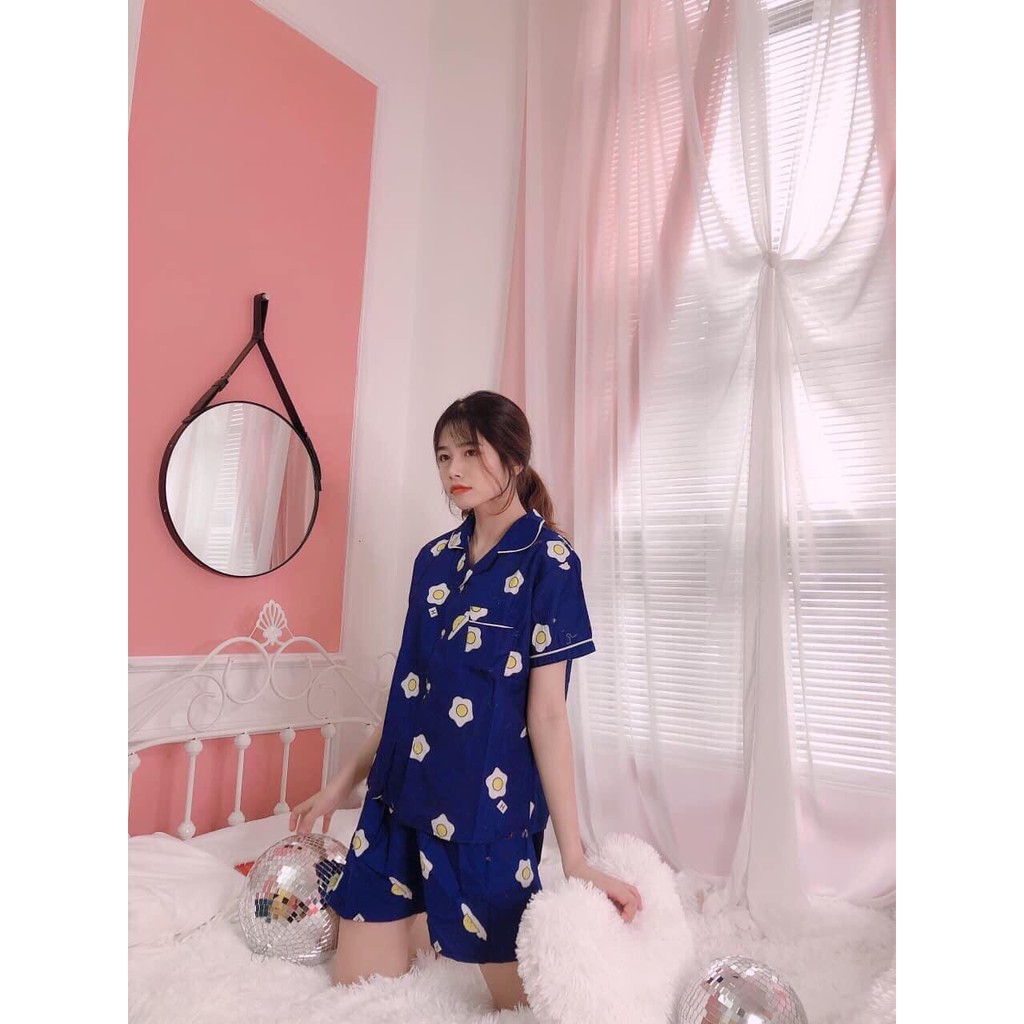 Bộ Pijama cộc đồ ngủ ❤️SIÊU ĐẸP❤️ đồ mặc ở nhà chất kate thái siêu đẹp không nhăn