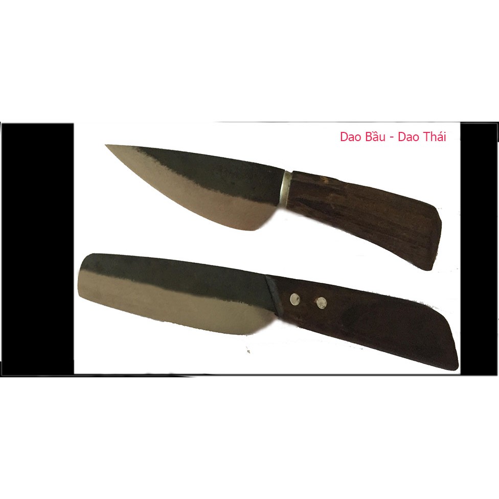 BỘ 2 DAO ( THÁI GỌT + BẦU LỌC) BẰNG NHÍP XE Ô TÔ THƯƠNG HIỆU LÀNG NGHỀ ĐA SỸ