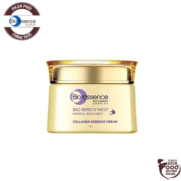 Kem Dưỡng Trắng Da & Căng Mịn Tinh Chất Tổ Yến Bio-essence Bio-Bird's Nest Collagen Essence Cream 50g