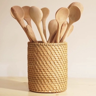 Thìa gỗ mật ong - gỗ nhãn xuất nhật - 15 x 2 cm