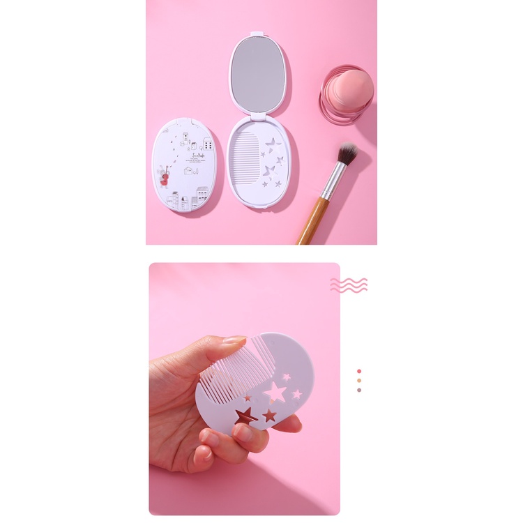 Bộ gương kèm lược độc đáo - Bộ gương hình ngộ nghĩnh kèm lược