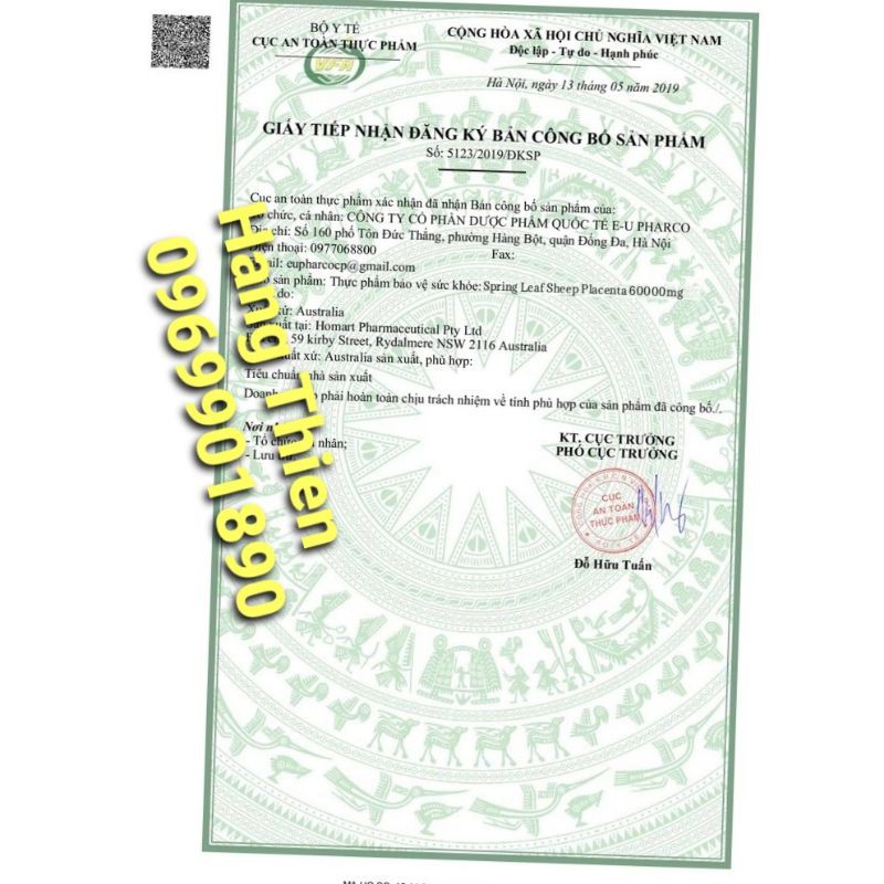 Viên nhau thai cừu cao cấp Spring Leaf Placenta 60000mg 120v | BigBuy360 - bigbuy360.vn