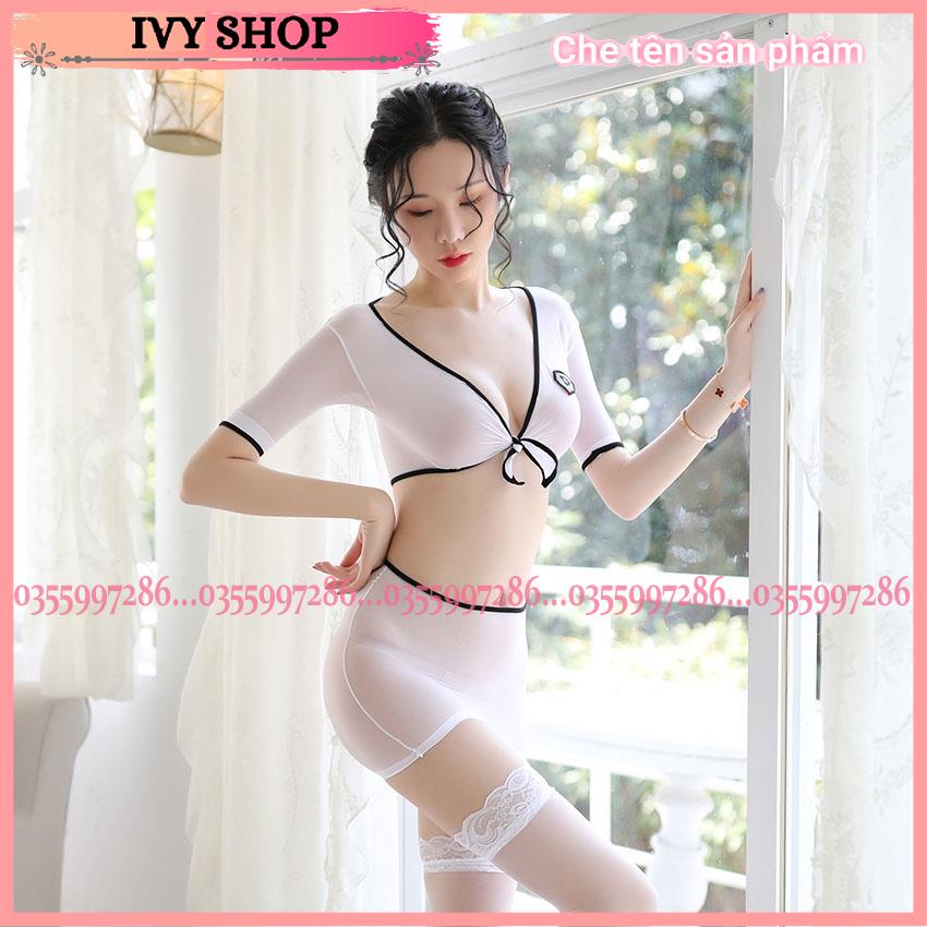 Bộ ngủ sexy co giãn xuyên thấu BN005 - Ivyshop Official