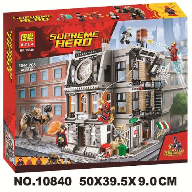 Lắp Ráp mô hình Marvel Super Heroes Đại Chiến tại Sanctum Sanctorum của Doctor Strange 76108  Bela 10840