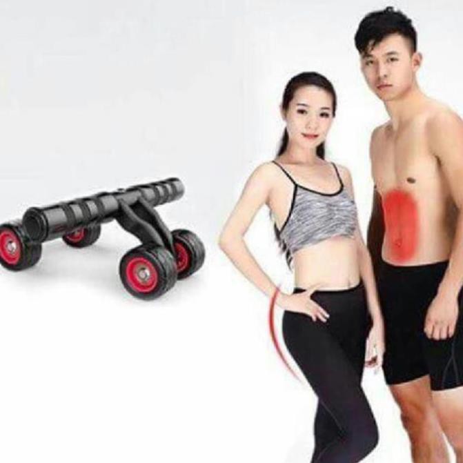 Con lăn tập bụng 4 bánh