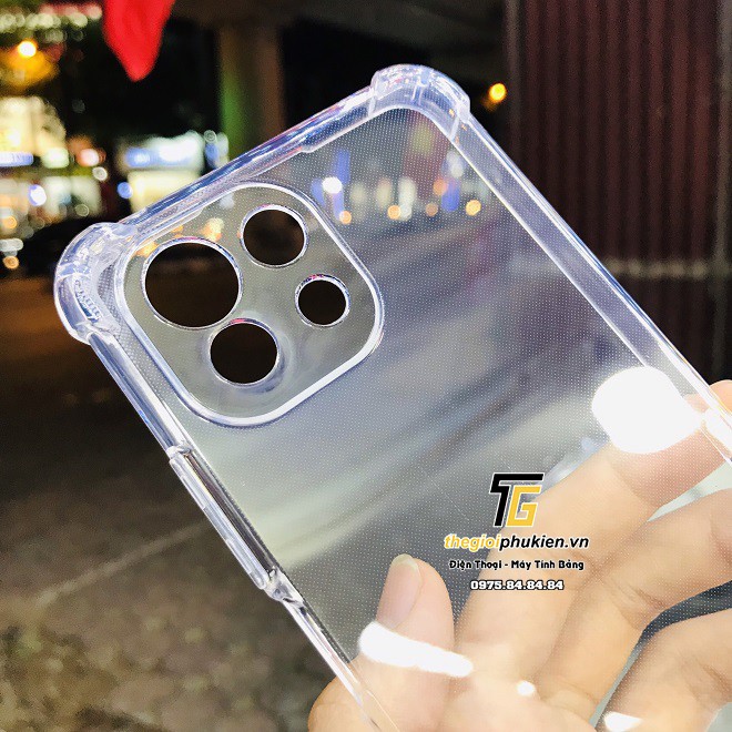 Ốp lưng silicon trong chống sốc bo viền 4 góc dày dặn dành cho Xiaomi Mi 11 Lite