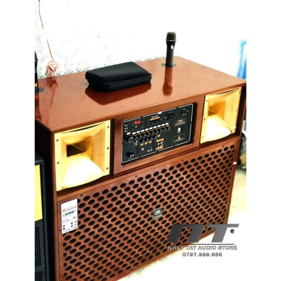 Loa kéo 4 tấc đôi - Loa karaoke BASS ĐÔI 4 TẤC, THÙNG GỖ - Công suất cực lớn hát karaoke cực hay - JBL 4545