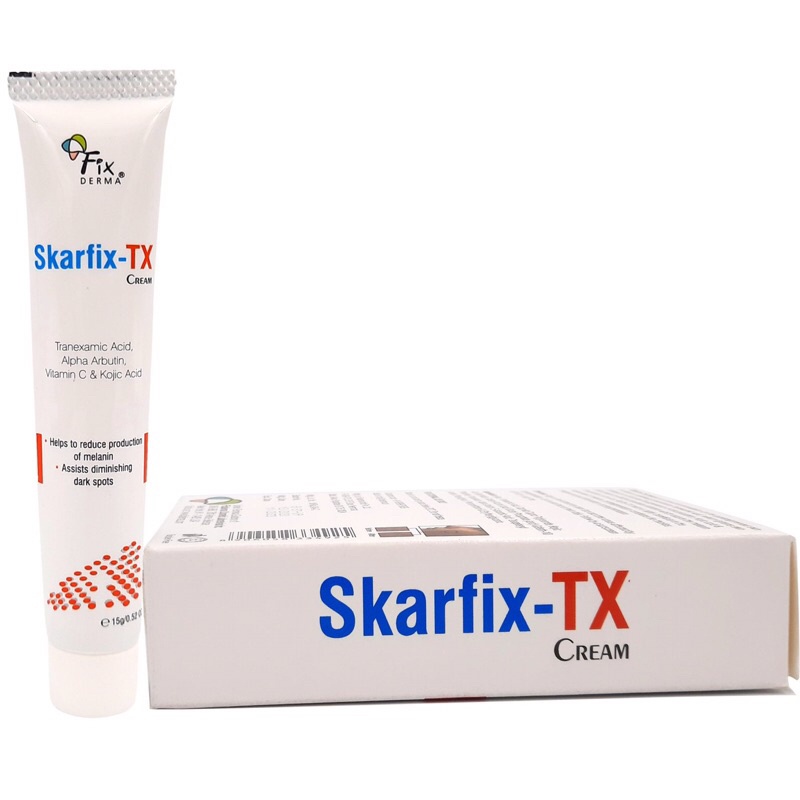 Kem Làm Trắng Da Skarfix Tx/Plus Giúp Sáng Da, Mờ Thâm, Nám,Tàn Nhan,Sẹo Mụn,Điều Chỉnh Sắc Tố Da Tube 15G -ladyshop
