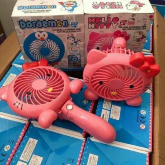 🌞🌞🌞QUẠT TÍCH ĐIỆN MINI HELLO KITTY🌞🌞🌞