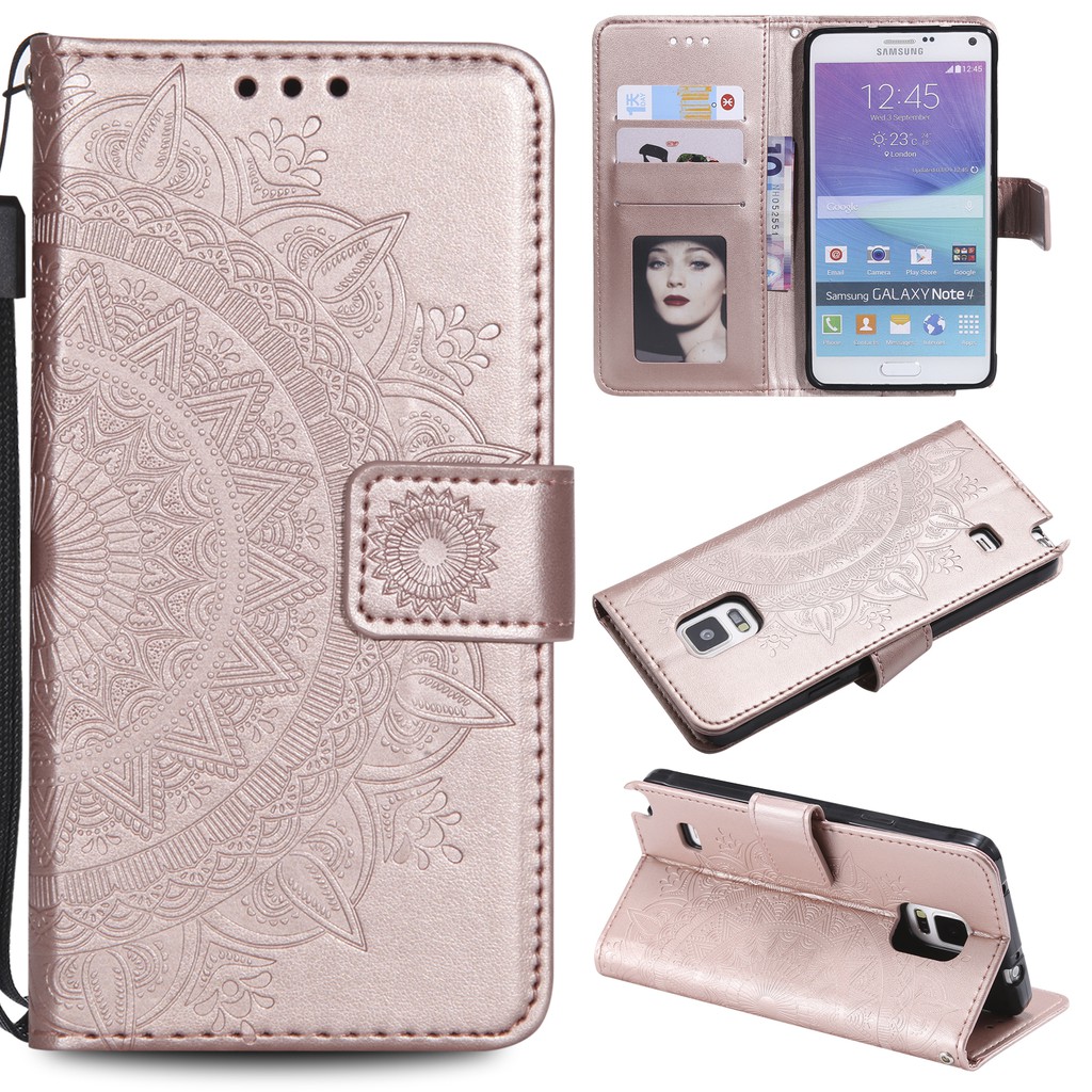 Ốp lưng da in hoa văn dập nổi dành cho điện thoại Samsung Note 4 8 9 | BigBuy360 - bigbuy360.vn