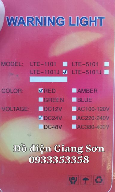 ĐÈN BÁO ĐỘNG QUAY CÓ CÒI 24V WARNING LIGHT