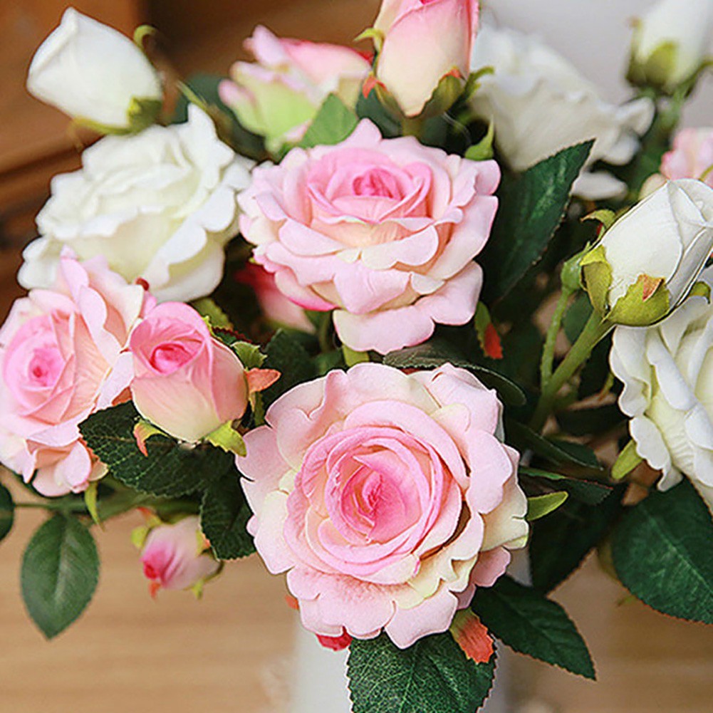 1 cành hồng giả